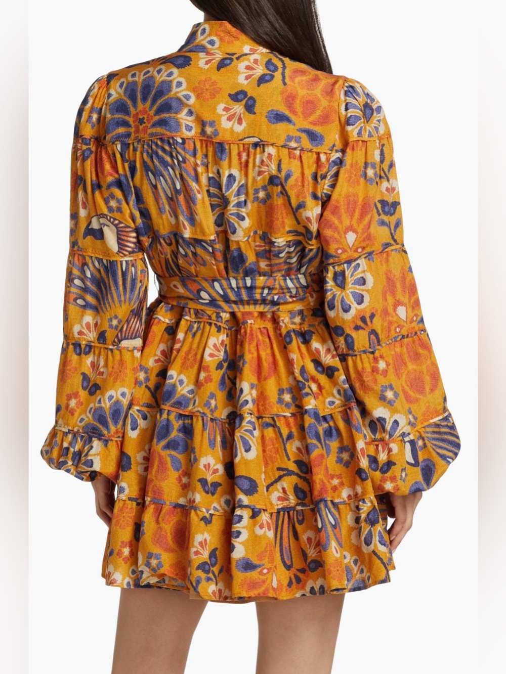 FARM Rio Pineapple Flowers Yellow Minidress - Picture 4 of 13